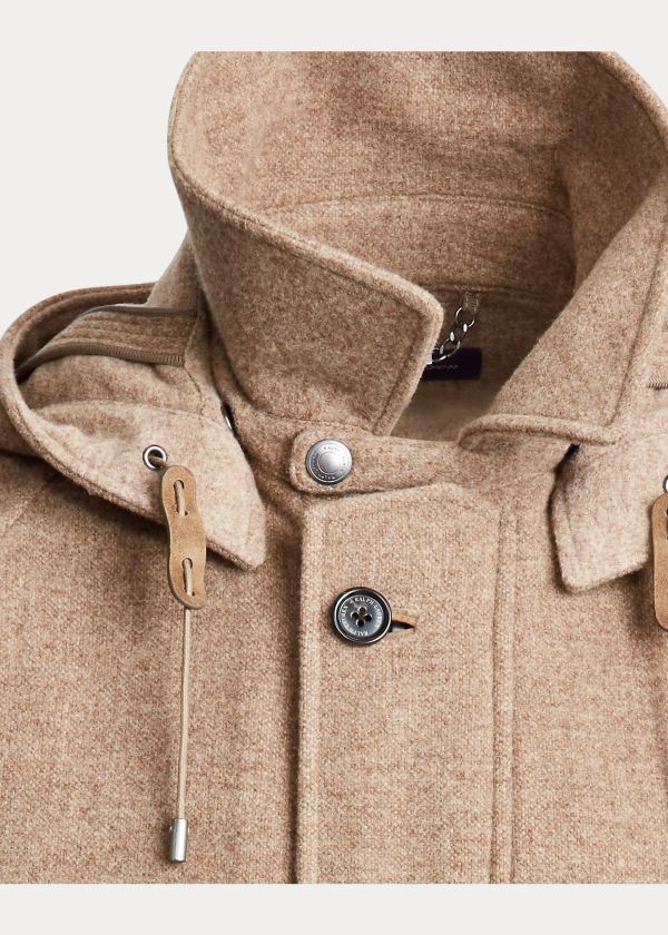 Ralph Lauren Jenson Merino Wool Stabilní Coat Hnědé | wrqZmVH3