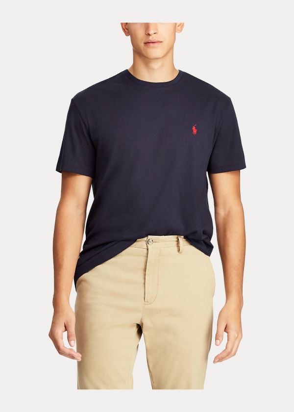Ralph Lauren Jersey Crewneck T-Shirt - All Fits Černé | 5iMGKOK7