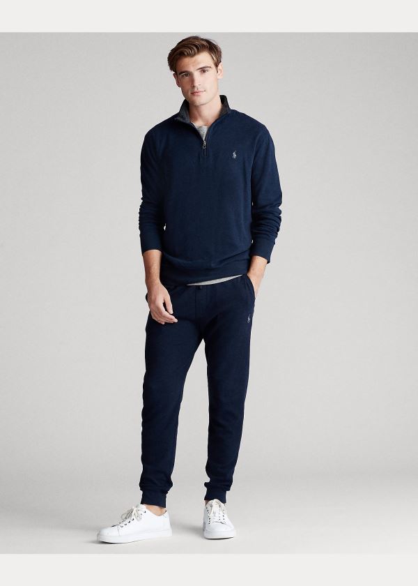 Ralph Lauren Jersey Half-Zip Pullover Tmavě Blankyt | oNf7HBkU