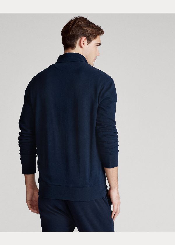 Ralph Lauren Jersey Half-Zip Pullover Tmavě Blankyt | oNf7HBkU