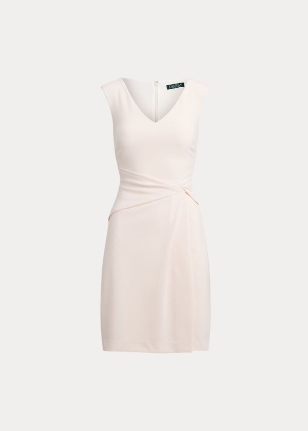 Ralph Lauren Jersey V-Neck Šaty Světle Růžové | Oz0iZt8C