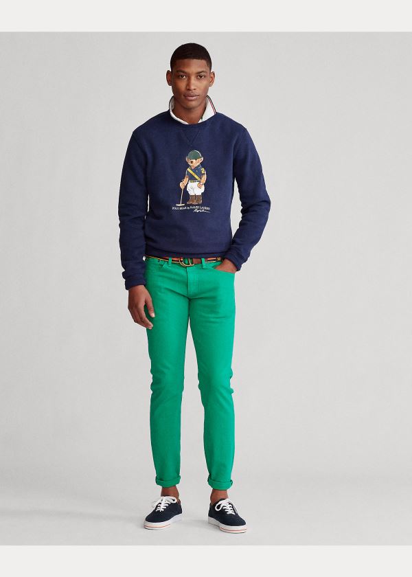 Ralph Lauren Jezdectví Bear Sweatshirt Tmavě Blankyt | COctK5uW