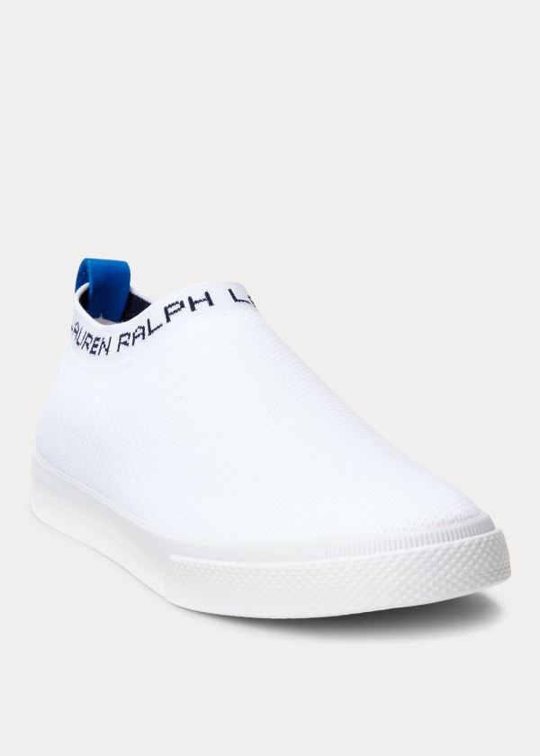 Ralph Lauren Jordyn Slip-On Sneakers Bílé | ZA3jJOgx