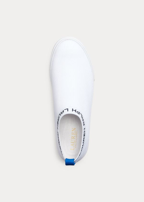 Ralph Lauren Jordyn Slip-On Sneakers Bílé | ZA3jJOgx