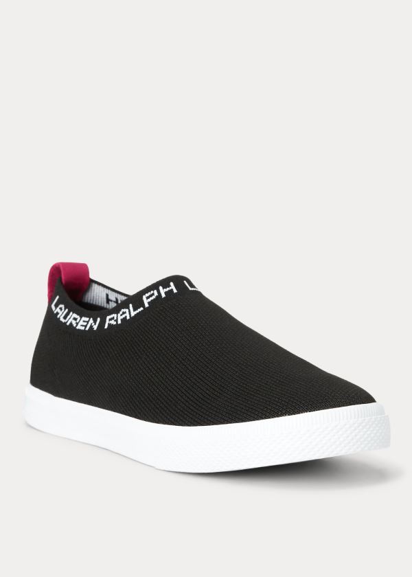 Ralph Lauren Jordyn Slip-On Sneakers Černé | C4XavcPP
