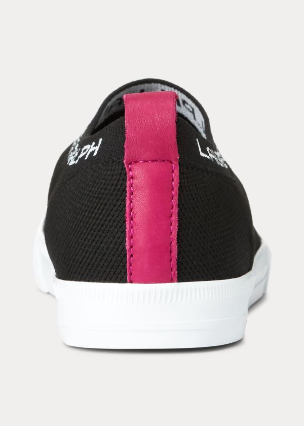 Ralph Lauren Jordyn Slip-On Sneakers Černé | C4XavcPP