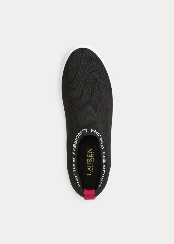 Ralph Lauren Jordyn Slip-On Sneakers Černé | C4XavcPP