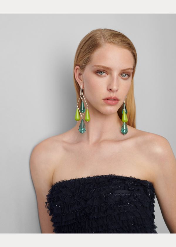 Ralph Lauren Jordynn Sequined Tulle Šaty Tmavě Tmavě Blankyt | D0sltcwv