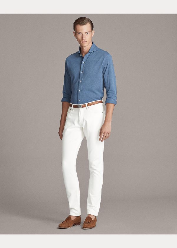 Ralph Lauren Keaton Washed Piqué Shirt Blankyt | GPnN9tr3