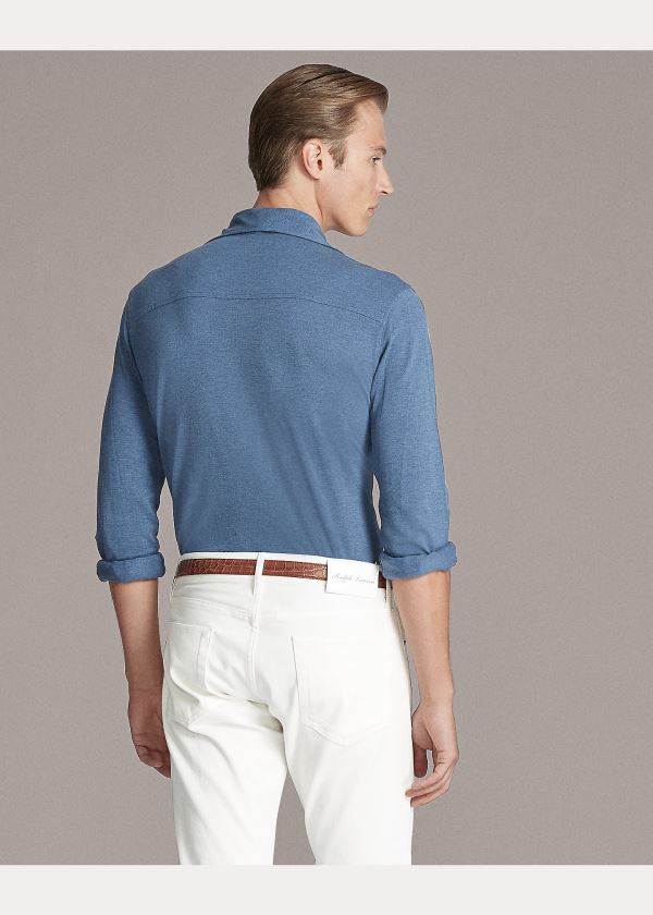 Ralph Lauren Keaton Washed Piqué Shirt Blankyt | GPnN9tr3