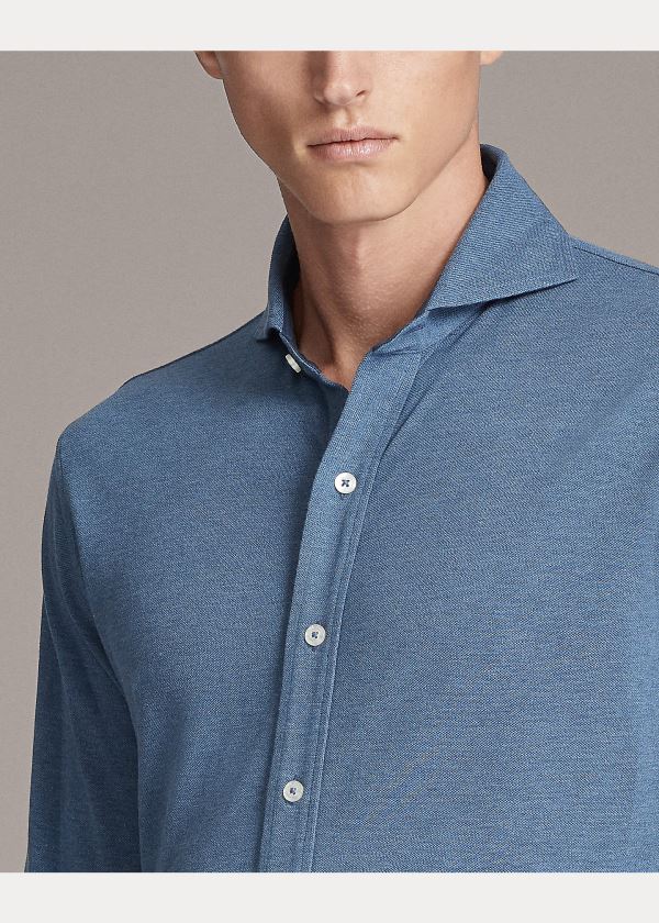 Ralph Lauren Keaton Washed Piqué Shirt Blankyt | GPnN9tr3