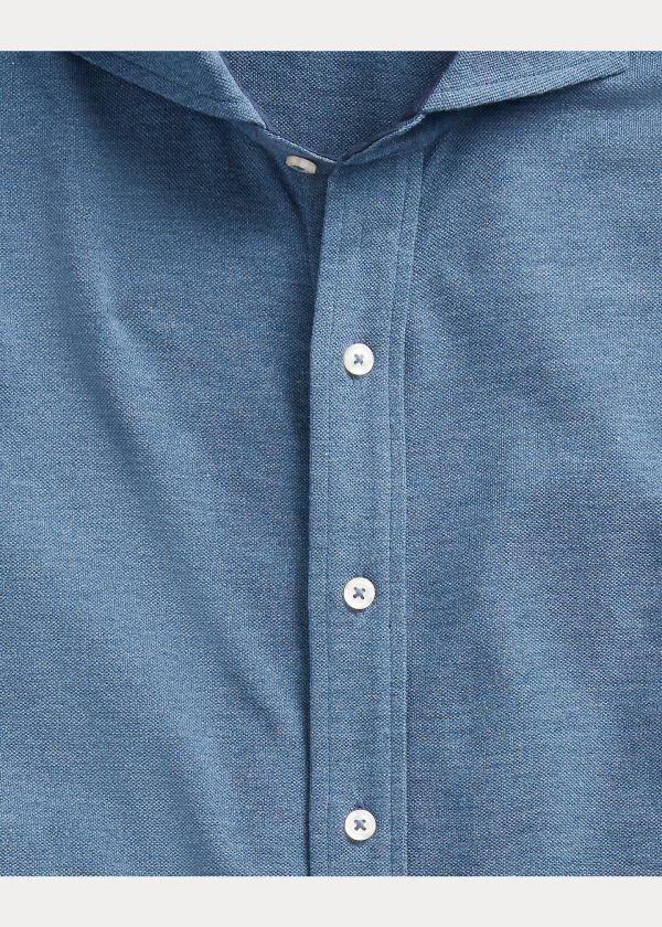 Ralph Lauren Keaton Washed Piqué Shirt Blankyt | GPnN9tr3