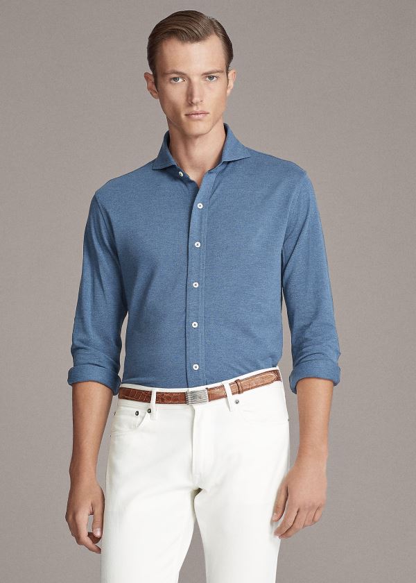 Ralph Lauren Keaton Washed Piqué Shirt Blankyt | GPnN9tr3