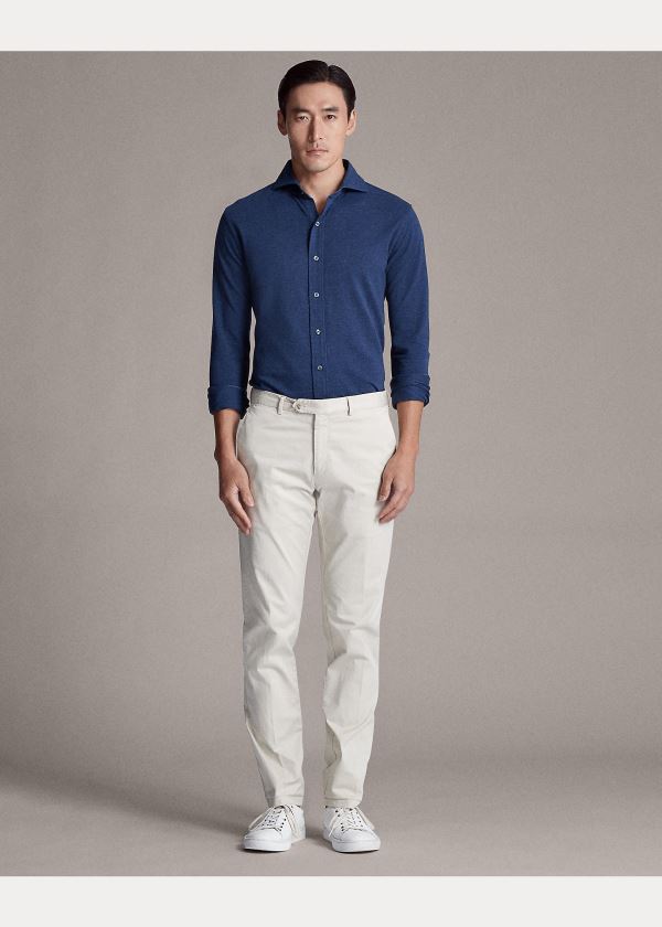 Ralph Lauren Keaton Washed Piqué Shirt Blankyt | qRd9MrgM