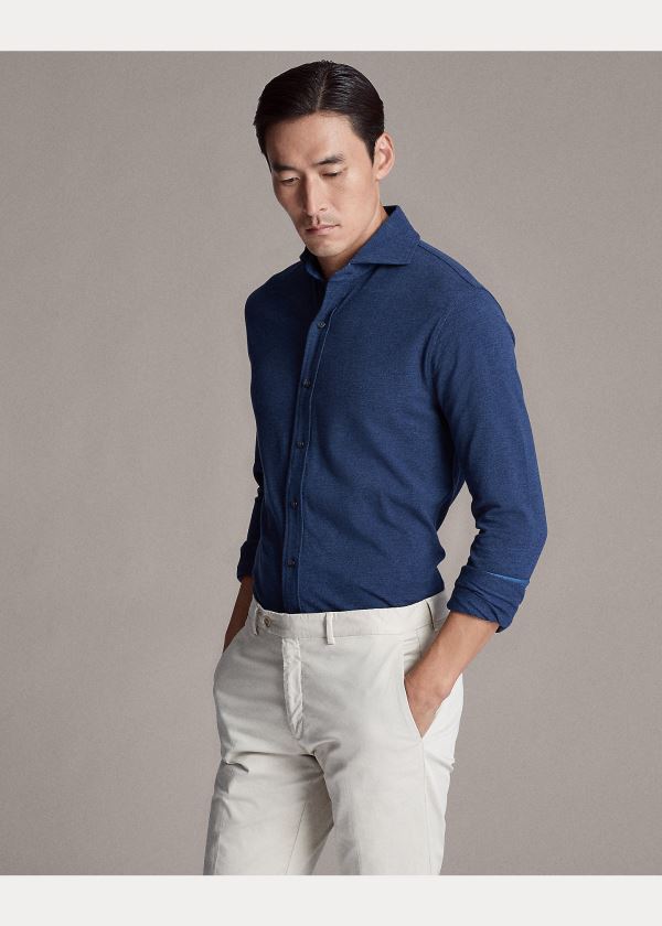 Ralph Lauren Keaton Washed Piqué Shirt Blankyt | qRd9MrgM