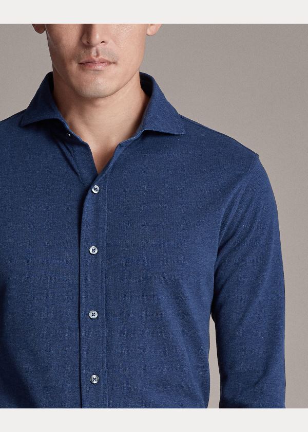Ralph Lauren Keaton Washed Piqué Shirt Blankyt | qRd9MrgM