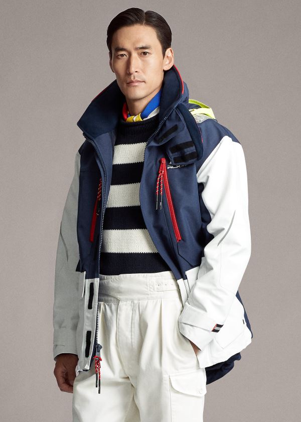 Ralph Lauren Kedleston RLX Jacket Tmavě Blankyt Bílé | Ha3sq4ko