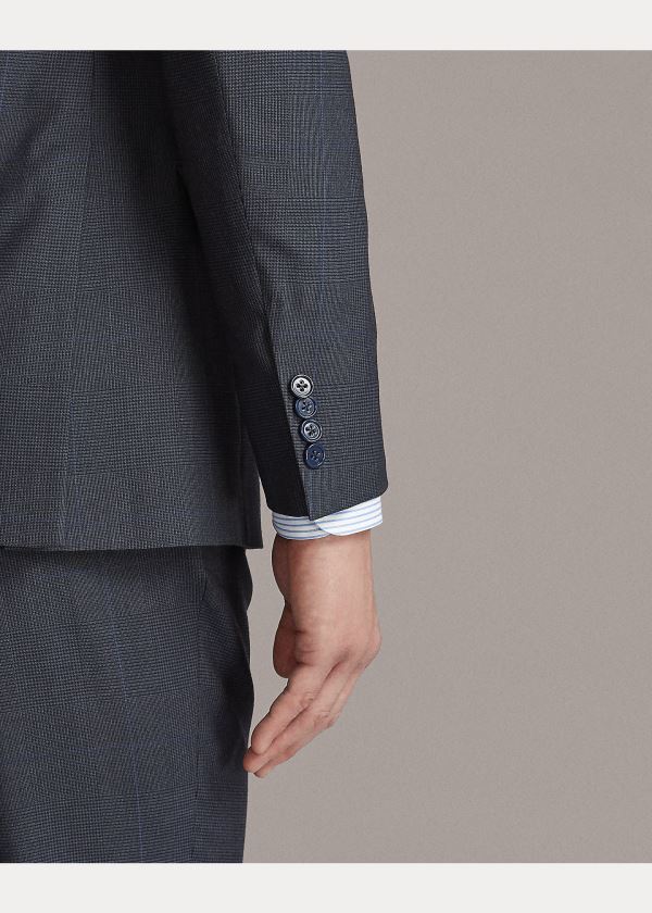 Ralph Lauren Kent Glen Plaid Twill Suit Tmavě Blankyt Blankyt Černé | 3rxaXMY0