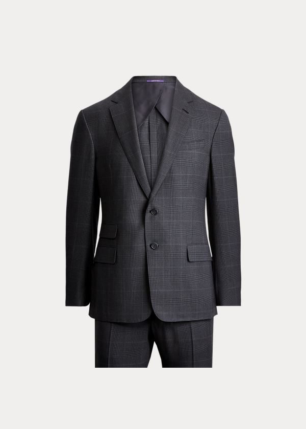 Ralph Lauren Kent Glen Plaid Twill Suit Tmavě Šedé | ZTsDdZYz