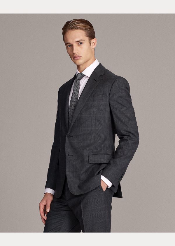Ralph Lauren Kent Glen Plaid Twill Suit Tmavě Šedé | ZTsDdZYz