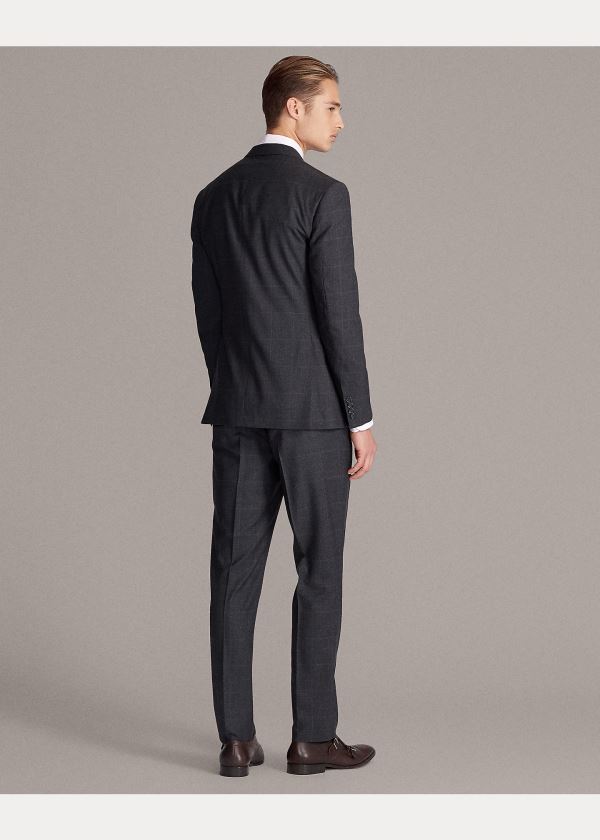 Ralph Lauren Kent Glen Plaid Twill Suit Tmavě Šedé | ZTsDdZYz