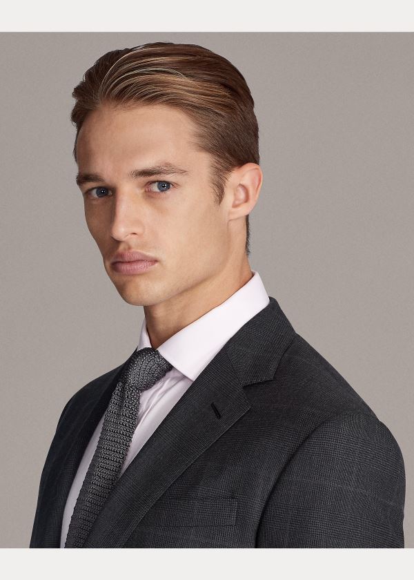Ralph Lauren Kent Glen Plaid Twill Suit Tmavě Šedé | ZTsDdZYz