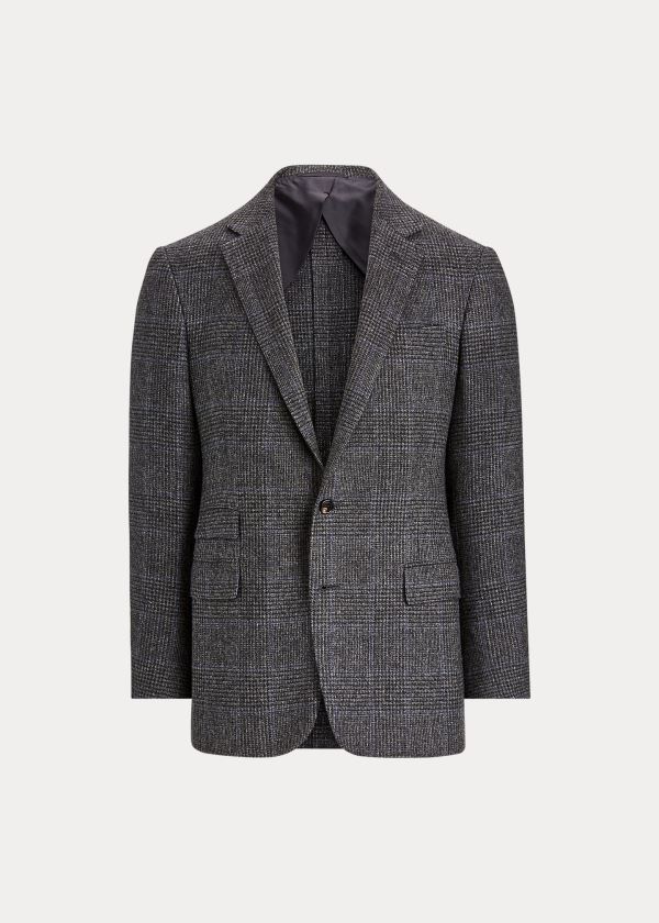 Ralph Lauren Kent Handmade Plaid Sportovní Coat Šedé | JLqpWEcC