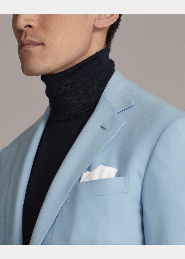 Ralph Lauren Kent Handmade Sportovní Coat Světle Blankyt | F0KLal0e
