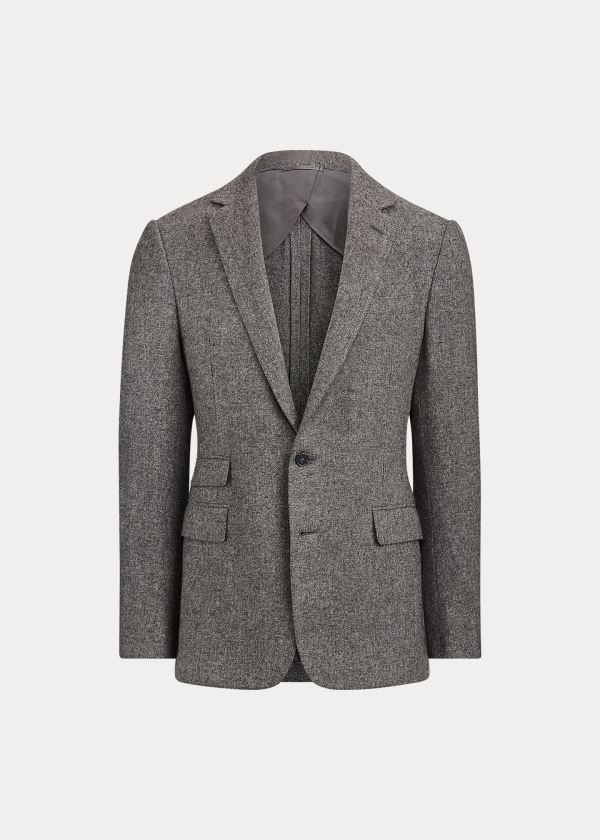 Ralph Lauren Kent Handmade Twill Sportovní Coat Světle Šedé | PW42l4wA