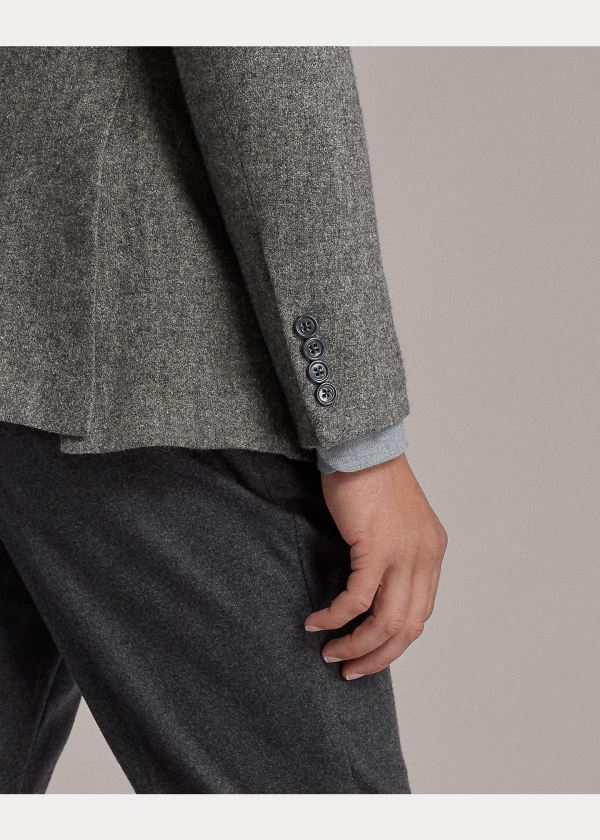 Ralph Lauren Kent Handmade Twill Sportovní Coat Světle Šedé | PW42l4wA