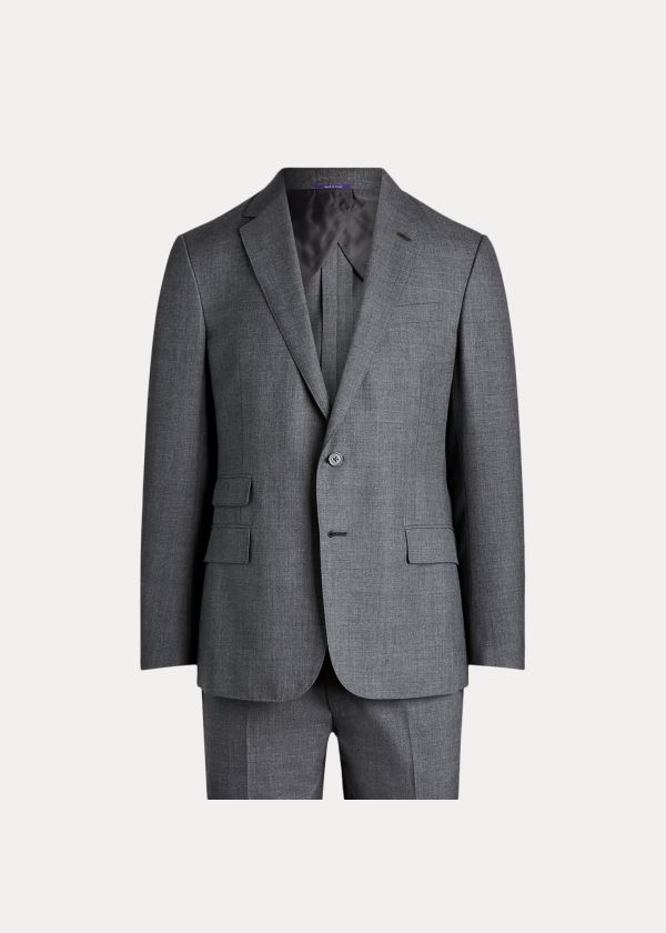 Ralph Lauren Kent Lehké Wool Suit Světle Šedé | S5Asjhoo