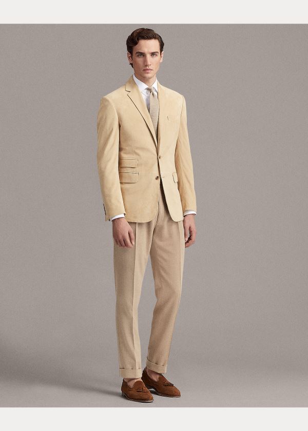 Ralph Lauren Kent Semišové Sportovní Coat Světle Hnědé | 5yASYYV1