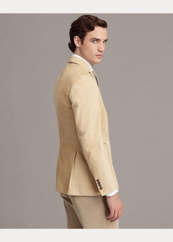 Ralph Lauren Kent Semišové Sportovní Coat Světle Hnědé | 5yASYYV1