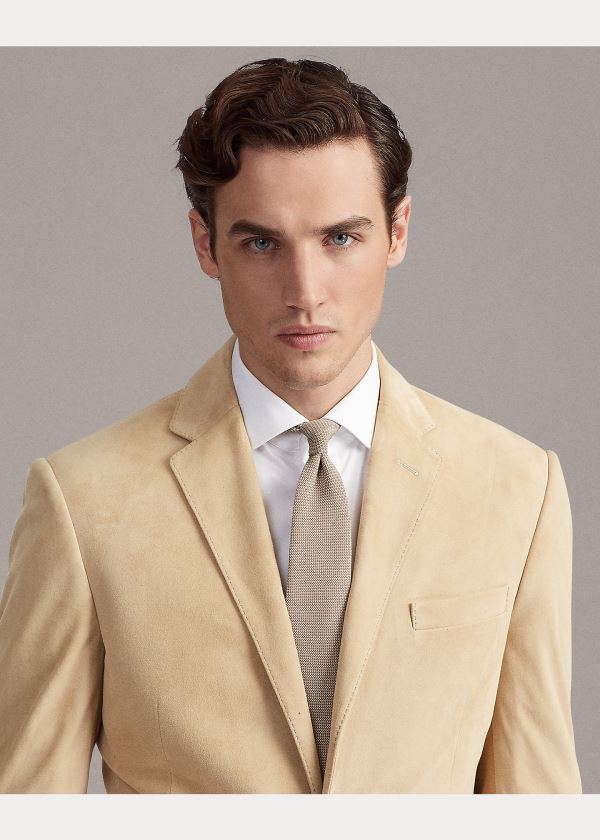 Ralph Lauren Kent Semišové Sportovní Coat Světle Hnědé | 5yASYYV1