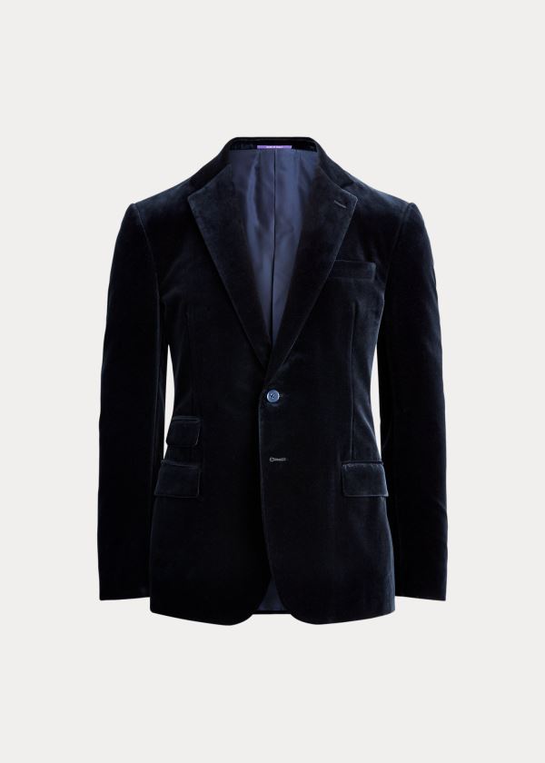 Ralph Lauren Kent Velvet Dinner Jacket Tmavě Tmavě Blankyt | 0qLnJjIy