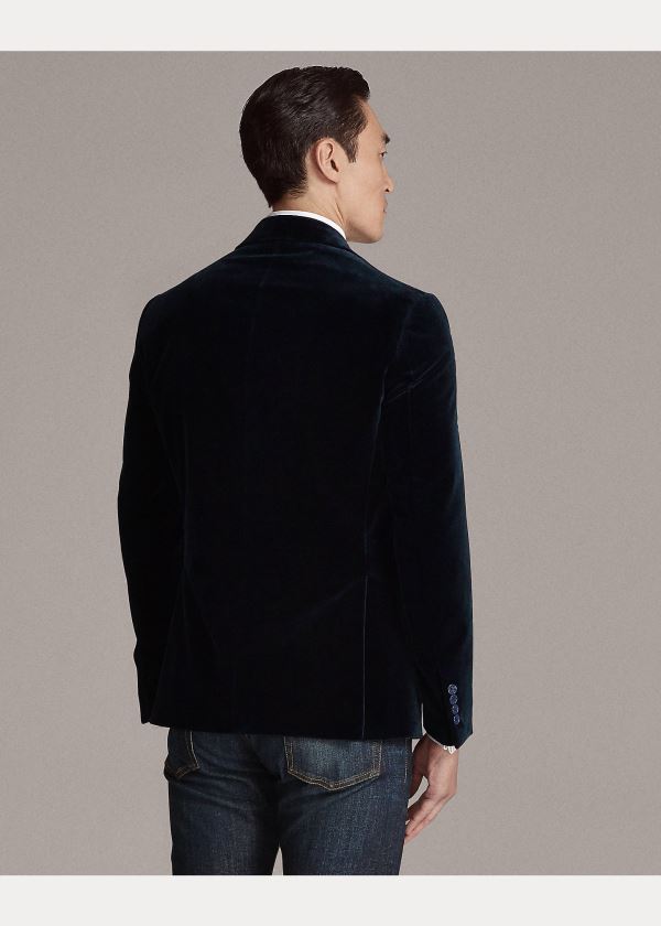 Ralph Lauren Kent Velvet Dinner Jacket Tmavě Tmavě Blankyt | 0qLnJjIy