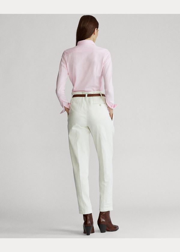 Ralph Lauren Knit Bavlněné Oxford Shirt Růžové | 6Jdzm7Z4