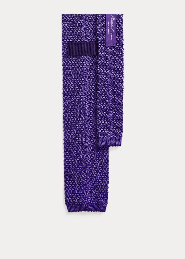 Ralph Lauren Knit Mulberry Silk Tie Fialové | 7XitHSIl