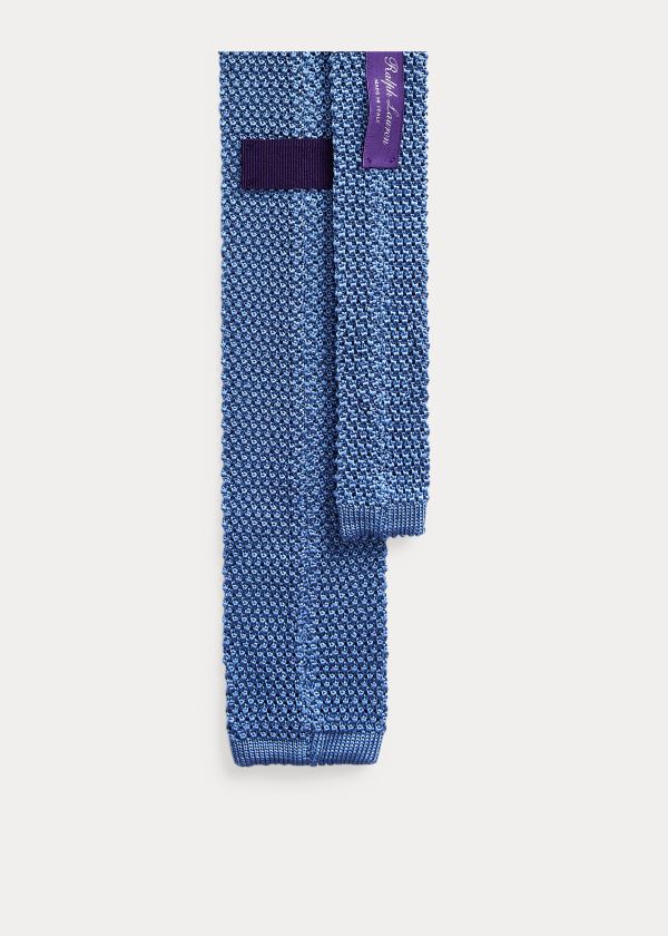 Ralph Lauren Knit Mulberry Silk Tie Světle Blankyt | Me7qnxfU