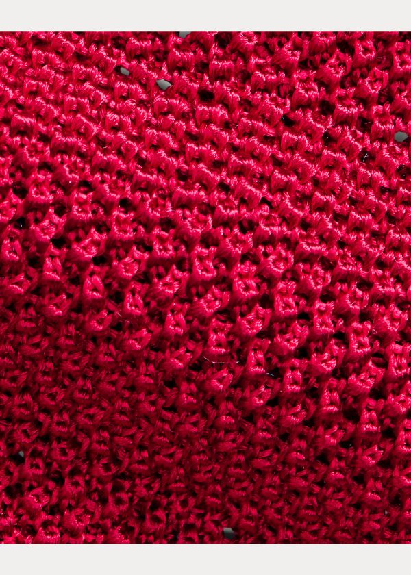 Ralph Lauren Knit Mulberry Silk Tie Červené | M2QLdb2s