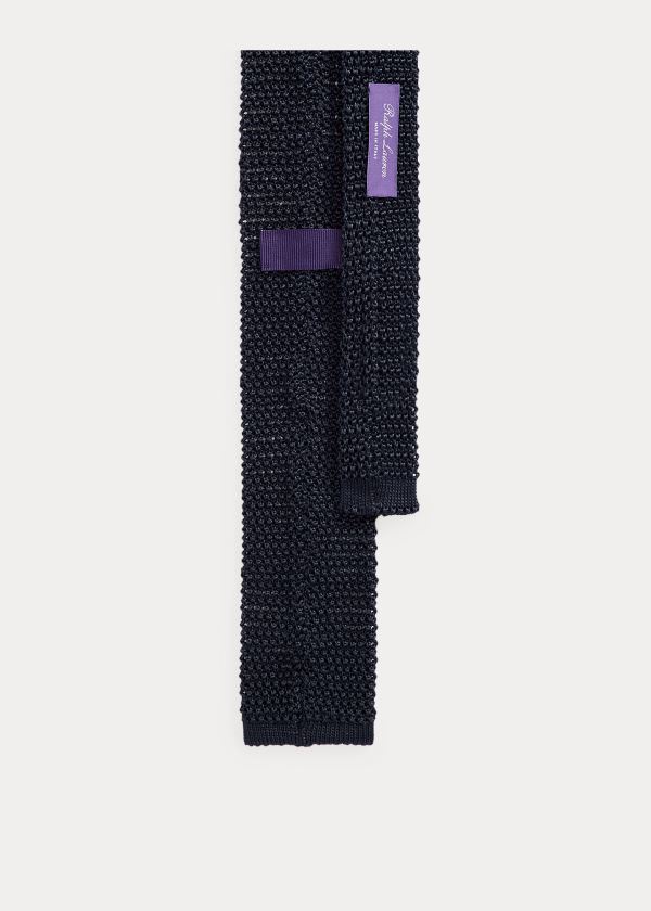 Ralph Lauren Knit Silk Tie Tmavě Tmavě Blankyt | k1XG0bJm