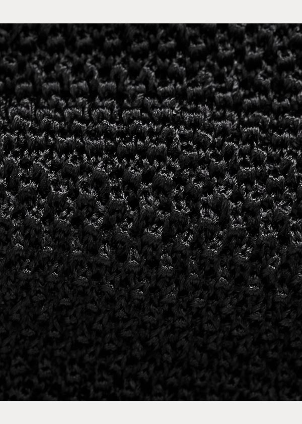 Ralph Lauren Knit Silk Tie Černé | IkzWXave