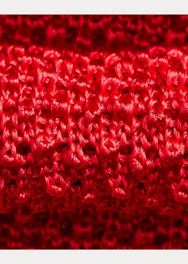 Ralph Lauren Knit Silk Tie Červené | DoihpZ4X