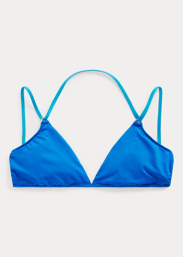 Ralph Lauren Krajkové-Back Bikiny Top Blankyt | YVTCzDng