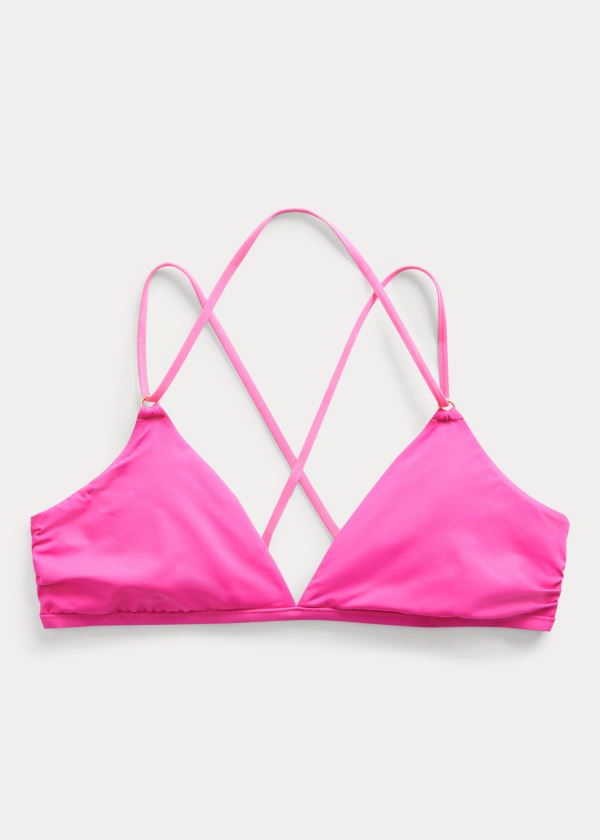 Ralph Lauren Krajkové-Back Bikiny Top Růžové | I0VyEwrU
