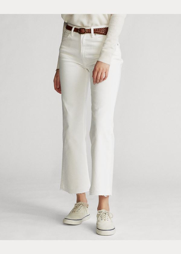 Ralph Lauren Laight Cropped Flare Bílé | ZxkPebL6