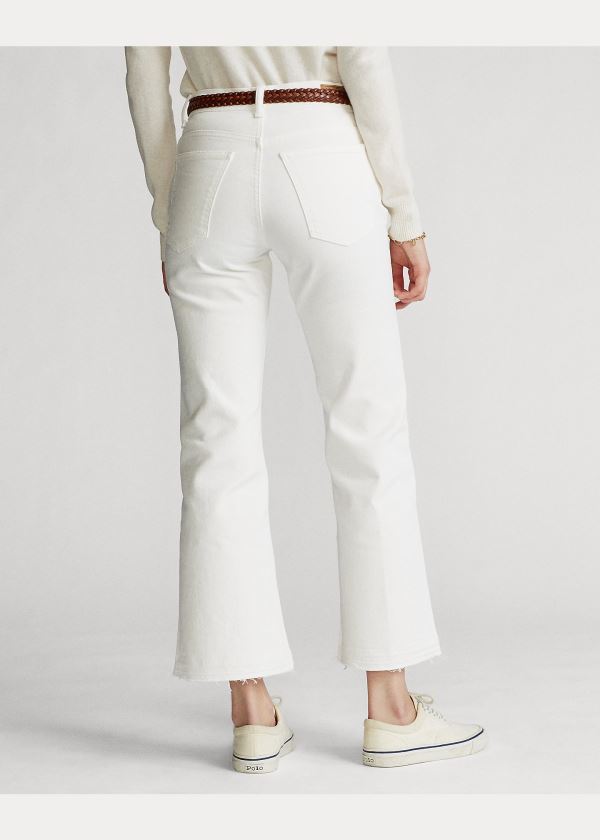 Ralph Lauren Laight Cropped Flare Bílé | ZxkPebL6