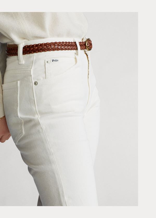 Ralph Lauren Laight Cropped Flare Bílé | ZxkPebL6