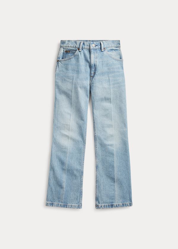 Ralph Lauren Laight Cropped Flare Světle Indigo | KPUbQToP