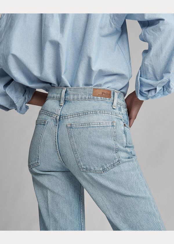 Ralph Lauren Laight Cropped Flare Světle Indigo | KPUbQToP